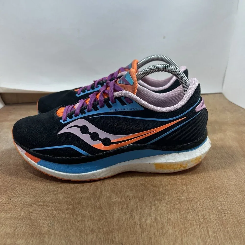 Saucony Endorphin Speed Woman’s Size 9 Shoes Athletic Running Black Sneakers